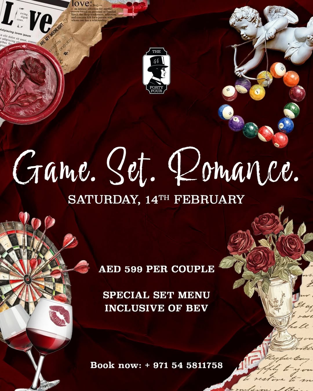 Game. Set. Romance: A Valentine’s Day celebration full of flavours and fun at The 44, Dubai